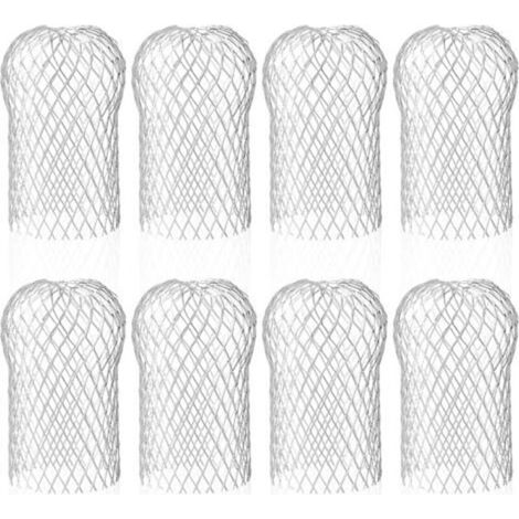 Kit de 8 filtres anti-feuilles en aluminium pour gouttières – flexibles, durables et efficaces pour maisons et auvents, empêchent les feuilles et débris d’obstruer les descentes d’eau (1/4)
