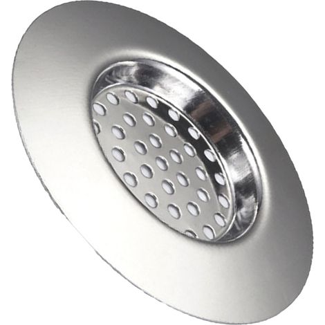 Bonde de Lavabo en Acier Inoxydable, Filtre pour Douche et Baignoire, Panier Anti-Cheveux pour Évier de Cuisine, Buanderie et Sol (1/5)