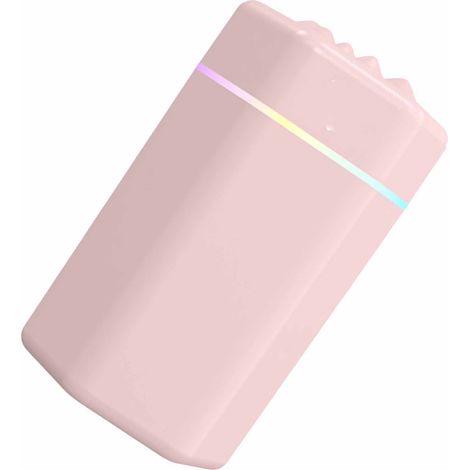 Mini-Luftbefeuchter mit USB-Anschluss, hohe Kapazität, effiziente Nebelabgabe, leiser Betrieb, tragbarer Tisch-Luftbefeuchter für Reisen, Büro und Auto, Rosa (1/5)