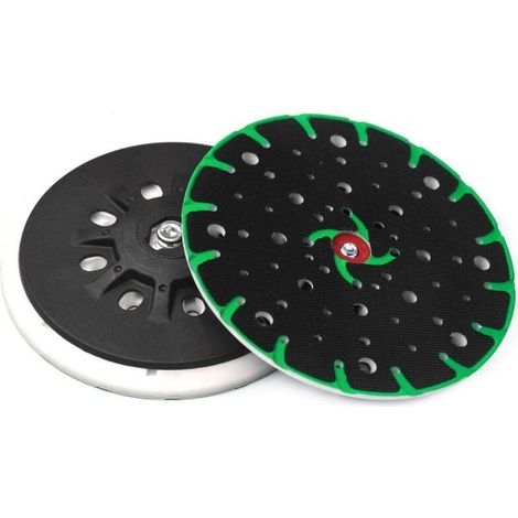 Patin de ponçage 150 mm, filetage de raccordement M8 - 49 trous avec vis avec fonction dépoussiérage, compatible avec ponceuse excentrique Festool Rotex RO, ETS 150, ETS EC 150 (1/5)