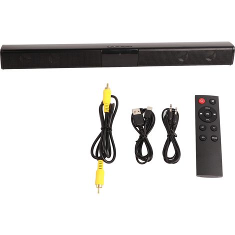 Barre de son RGB Bluetooth BS‑28E pour TV, PC, Cinéma maison – Haut-parleur d’ambiance pour salon (1/5)