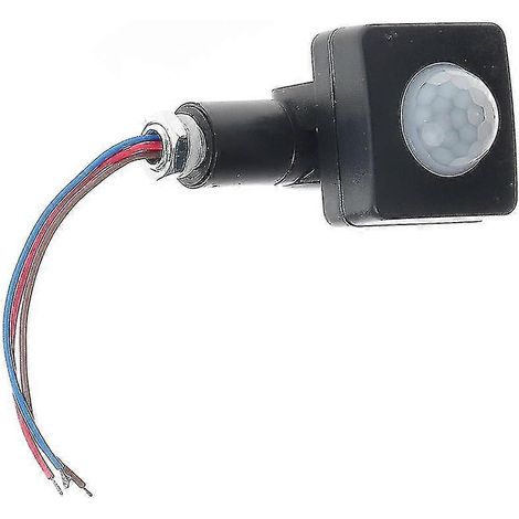 Détecteur de mouvement AC85-265V IP65, interrupteur PIR réglable, lumière LED ultra-mince, détecteur de mouvement extérieur PIR. (1/5)