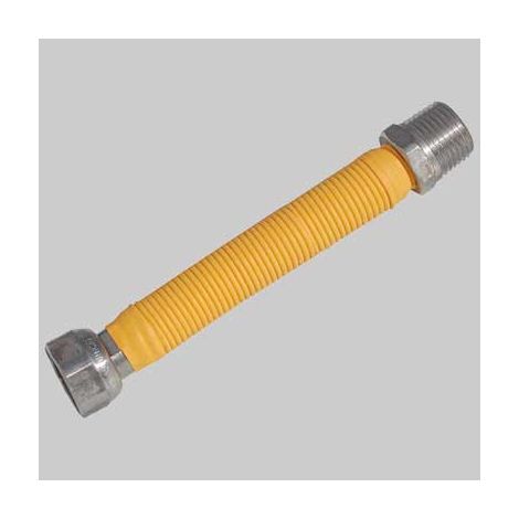 FLESSIBILE INOX RIVESTITO PER GAS MF  1/2 220  420 mm     MADE IN ITALY