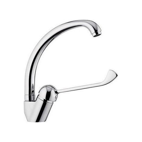 Miscelatore monocomando lavello bocca alta gir. leva clinica epic cromo