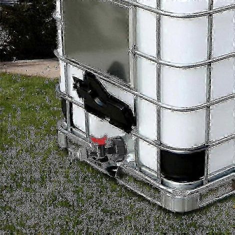 Robinet de réservoir avec un robinet de 3/4 de pouce et une vanne d'adaptation S60x6, adapté aux réservoirs IBC de 1000 litres. (1/3)