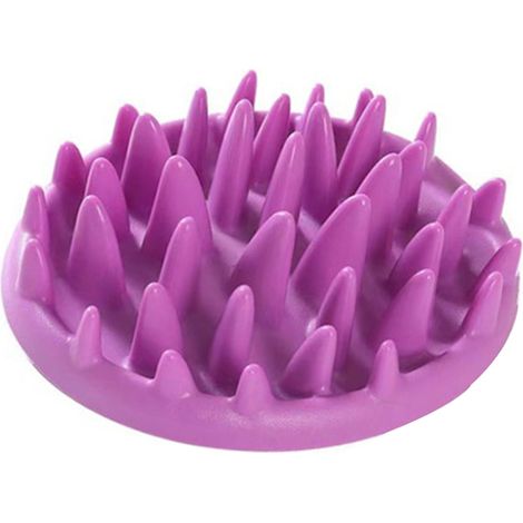Gamelle anti-étouffement pour animaux de compagnie, bol à alimentation lente pour chiens et chats, idéal pour les chiots. (1/4)