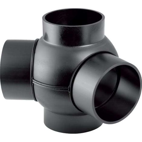 Geberit GE PE Doppel-Kugelabzweiger 88,5 Grad/135 Grad d 110/110mm 367385 367.385.16.1 (1/5)