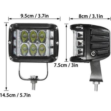 1 color: as shown in the picture. Material: Aluminum white + blue. Three-sided illuminated roof light with flashing light. (1/4)