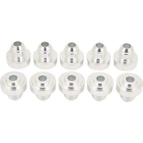 Lot de 10 Raccords à Souder AN6 Filetage Mâle 1/2in Aluminium Alliage pour Adaptateur Tuyau Carburant Huile Auto (1/5)