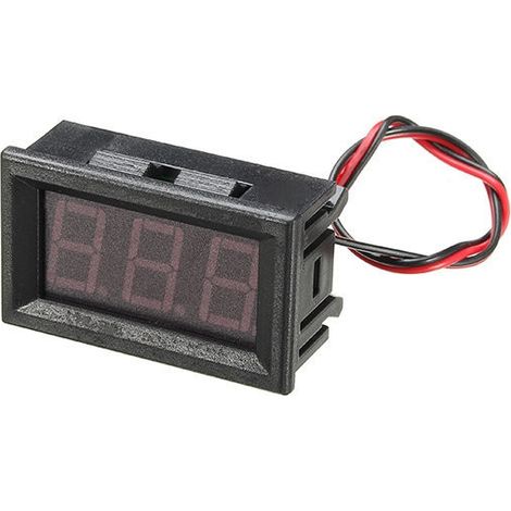 VOLTMETRO A LED DA PANNELLO 5V - 99V DC ROSSO