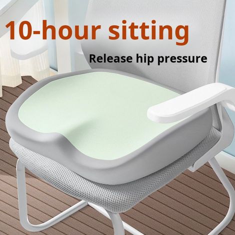 Coussin de chaise de bureau ergonomique en mousse à mémoire de forme, coussin d'assise, nettoyage à sec uniquement, accessoire d'assise moderne (1/5)