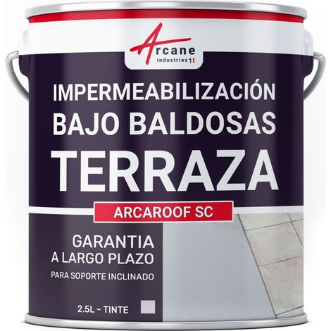 Membrana líquida bajo azulejos, Impermeabilizante para balcones y terrazas inclinadas: ARCAROOF SC