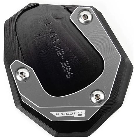 (Gris-K1600B) Compatible avec BMW K1600B K1600GT K1600GTL K1600 B GT GTL 2017-2022 2023 Béquille latérale CNC, extension de béquille, plaque de support, porte-clés maxpower (1/4)
