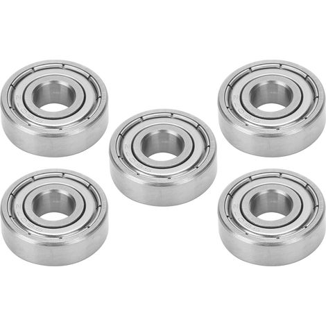 Lot de 10 roulements à billes S607Z en acier inoxydable pour patins à roulettes, dimensions 7 x 19 x 6 mm. (1/5)