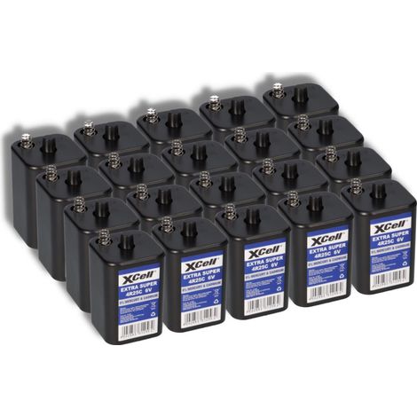 20x XCell 4R25 6V 9500mAh Blockbatterie, für Blinklampen, Baustellenlampen (1/5)
