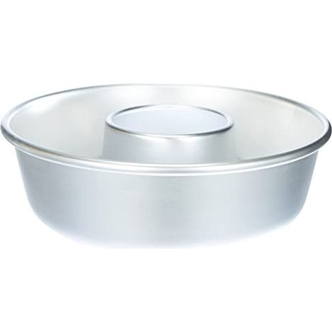 Pentole Agnelli Linea Pasticceria e Cake Design Ciambella Con Tubo, Argento, 24 cm (1/4)