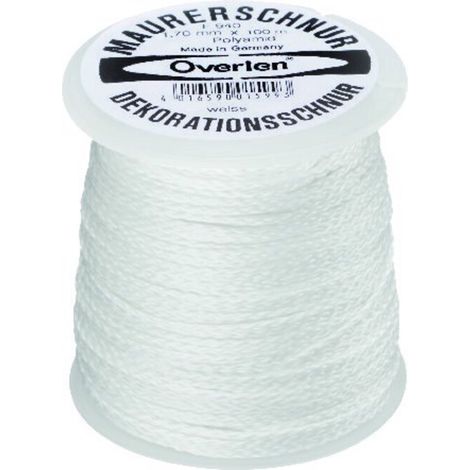Overlen Kordel Polyamid 1,2mm 50m weiß Overmann