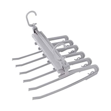 Cintre pliable pour pantalons multicouches, organisateur de rangement 33×25,5 cm (1/5)