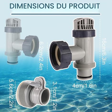 Intex Piston Valve and Hose Adapters Type B (1/4)