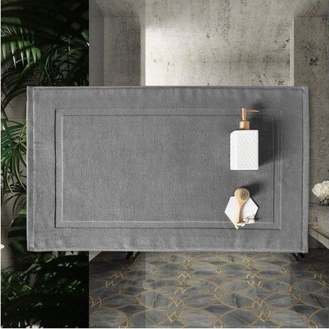 Tapis de bain en coton 50 x 80 cm, doux et absorbant (1/5)