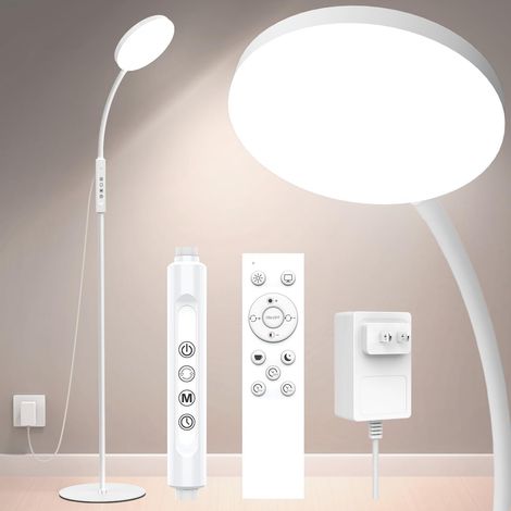 Lampadaire 20000 Lux Lampe à lumière du jour - Lampe de luminothérapie LED flexible à intensité variable avec 5 couleurs, 10 niveaux de luminosité et minuterie (1/5)