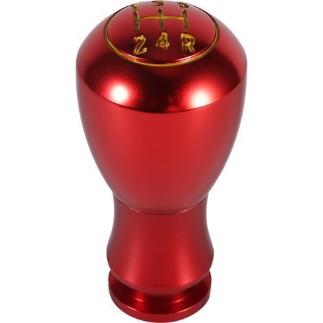 Pommeau Levier Vitesse Universel voiture boîte automatique / manuelle 5 Changement De Vitesse en Alliage d'aluminium ( Couleur : Rouge ) (1/4)