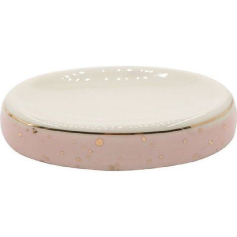 TRADE SHOP - Piattino Per Sapone Ceramica Portasaponetta Moderno Accessori Arredo Bagno 79971 - (1/2)