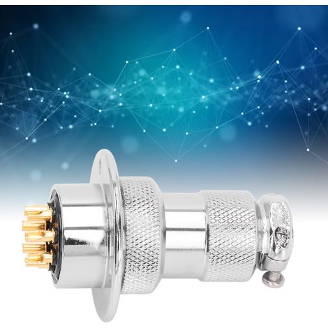 Connecteur aéronautique à bride circulaire BERM/BEM25, fiche et prise 25 mm, 7 A, 15 pièces, 250 V, BEM25-8Y (1/5)
