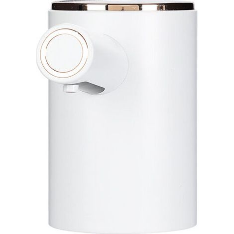 Distributeur de savon automatique avec capteur infrarouge, distributeur de savon rechargeable USB, distributeur de savon en mousse pour salle de bain, cuisine, hôtel (blanc) (1/5)
