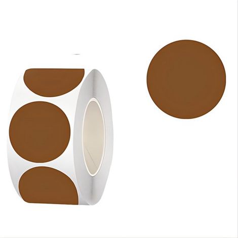 Pegatinas, 2 rollos (500 pegatinas por rollo), Pegatinas redondas, 2,2 cm de diámetro, Etiquetas redondas, Pegatinas de sellado, 6 x 2,5 cm (1/5)