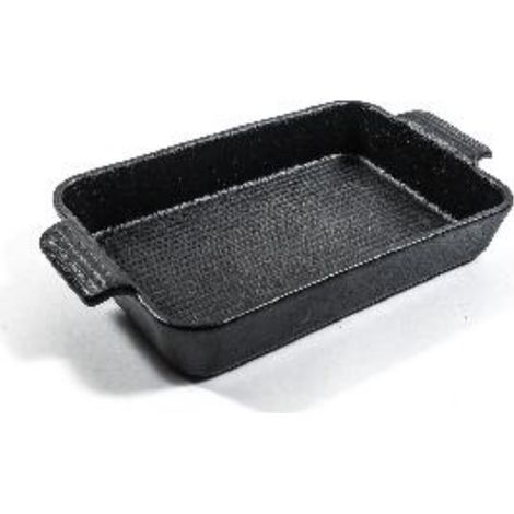 M HOME - PIROFILA NERA IN PORCELLANA CONMANICI 26X15X4.5 CM
