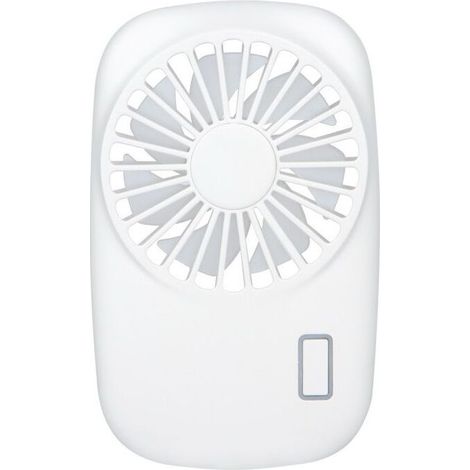 Powerful Mini Handheld Fan, Small, Personal, Portable, Adjustable Speed, USB Rechargeable, Cooling - White (1/4)
