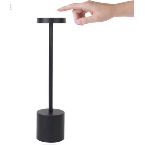 Rechargeable Lampe de Table Sans Fil, RGB Veilleuse LED, Lampe de Chevet Colorée, Avec Changement de Couleur Réglable, pour Salon, Chambre, Salle de Bébé, Éclairage D'escalier (Noir) (1/5)