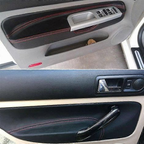 LHD-Türverkleidungsabdeckung für – Golf 4 Mk4 1998–2005, Autotür-Armlehnenverkleidungs-Abdeckungsaufkleber mit R (1/5)