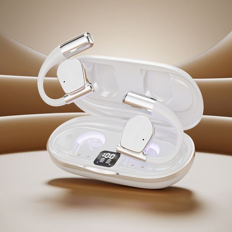 M111 nouveau casque Bluetooth intelligent OWS style crochet d'oreille avec longue durée de vie de la batterieBlanc (1/5)