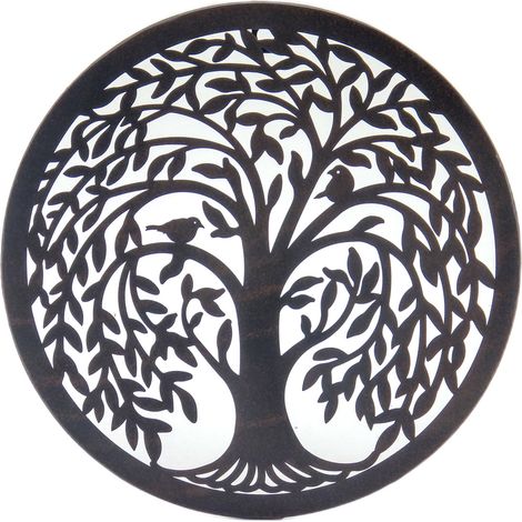 Signes Grimalt Appliquer un mur d'ornement en métal Mur mural Advive Black Metal Appliques 1x30x30cm 28776