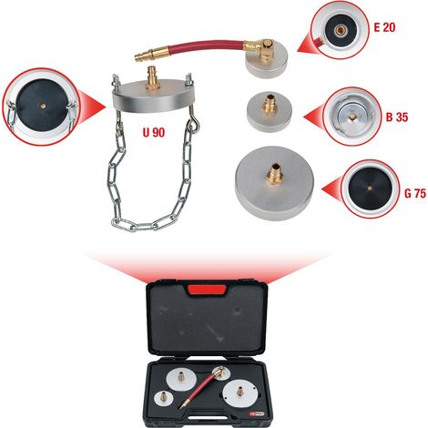 KS Tools Universal-Adaptersatz zur Bremsentlüftung, 4-tlg (1/5)