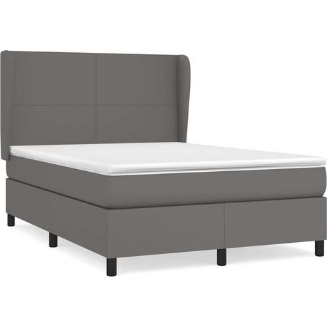 Maison Exclusive - Boxspringbett mit Matratze Grau 140x200 cm Kun (1/5)