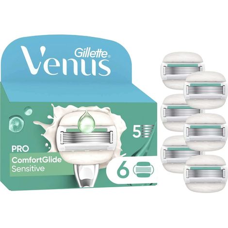 Gillette Venus Pro Comfortglide Sensitive Systemklingen 6er Ersatzklingen