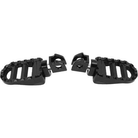 Paire de repose-pieds avant antidérapants en alliage d'aluminium, gauche et droite, pour moto Vulcan S 650 (2016-2025), noir. (1/5)