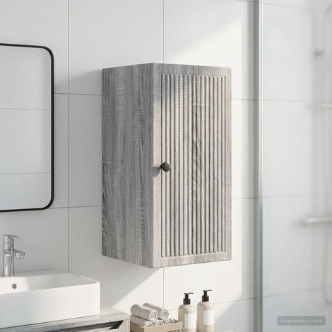 vidaXL Armario de pared para baño EDE Sonoma gris 30 x 31 x 59 cm (1/5)