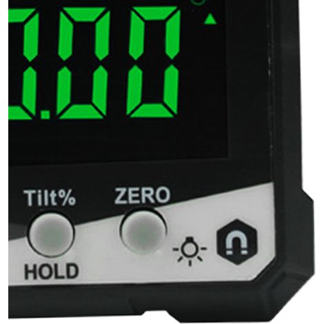 Inclinomètre numérique 4 x 90°, étanchéité IP54, écran LCD, affichage magnétique, manomètre d'angle, jaune DLW30D (1/5)