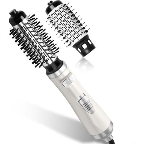 Peigne à air chaud rotatif automatique, fer à friser à grandes vagues, peigne à lisser, peigne Brosse pour Cheveux Longs Courts