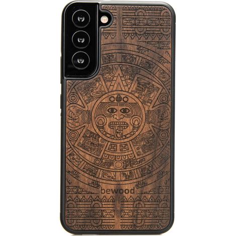 Holzhülle für Samsung Galaxy S22 Plus Aztec Calendar Ziricote (1/3)