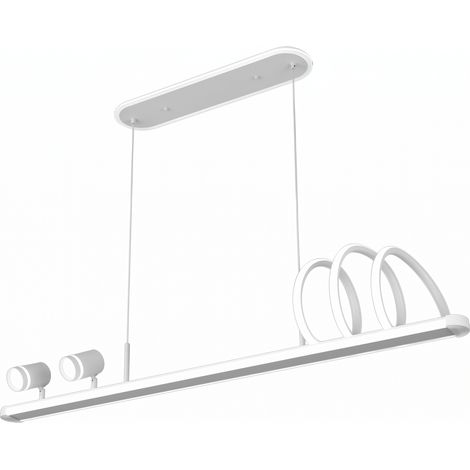 Colgante World Blanco 167w 3000-4000-6000k 14976lm C/luz Ambiente Remoto Y Reg.intensidad Regx115x15cm