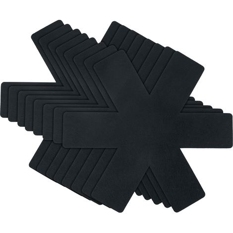 Protezioni per padelle, set da 8, resistenti al calore, impilabili, dimensioni regolabili, antiscivolo e impilabili per padelle, pentole e ciotole, utensili da cucina