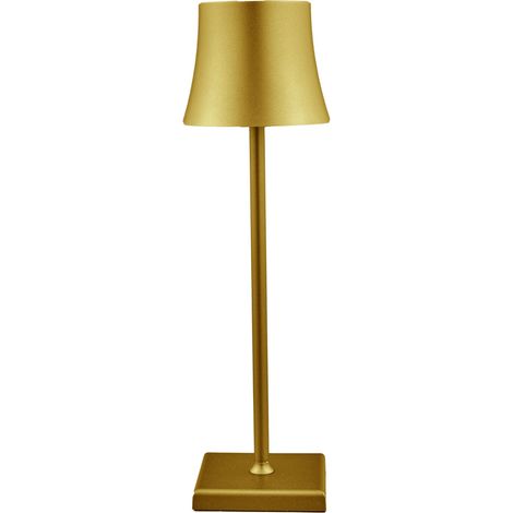 L'Arcolaio Lampada Touch Flared Pro H 38 Cm 10 x 10 Cm Oro