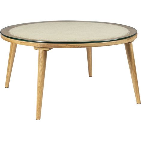 Table basse design, Table basse ronde HARU Bois en Wood, BOITE A DESIGN (1/5)