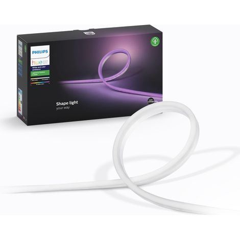 Tira de luz LED exterior multicolor Philips de 5 metros (1/3)