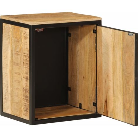 Armoire De Toilette - Armoire de salle de bain 40x30x50cm bois massif manguier et fer fr289 - Maison La Vie